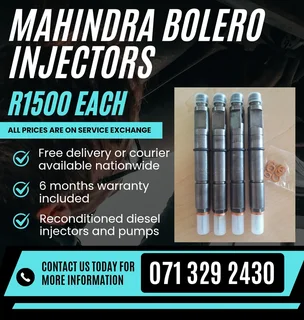 Mahindra Bolero 2.5 Injectors For Sale With Warranty Included