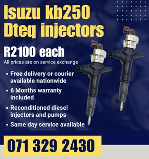 Isuzu Kb250 D-teq Injectors For Sale With Warranty Included