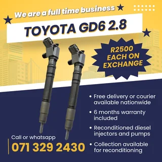 Toyota Fortuner 2.8 Injectors For Sale With Warranty