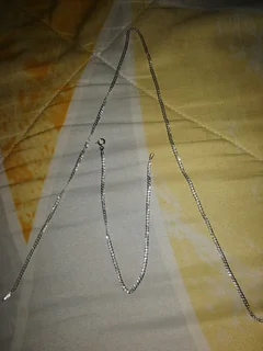 Original 925 sterling silver 2mm chain and 45cm bracelet