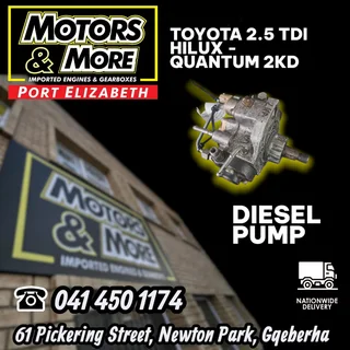 Toyota 2.5 Diesel Hilux - Quantum 2KD Diesel Pump available &#64; Motors and More Port Elizabeth