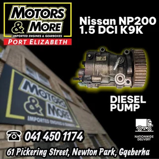 Nissan NP200 1.5 DCI K9K Diesel Pump available @ Motors And More Port Elizabeth