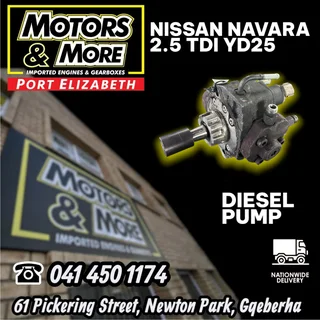 Nissan Navara 2.5 TDI YD25 Diesel Pump available @ Motors And More Port Elizabeth