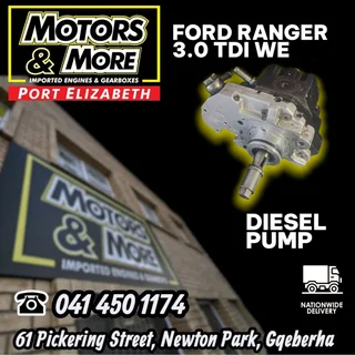 Ford Ranger 3.0 TDI WE Diesel Pump available @ Motors And More Port Elizabeth