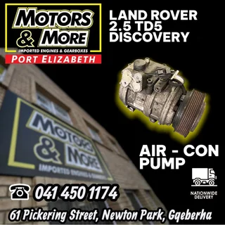 Land Rover 2.5 TD5 Discovery Aircon Pump available @ Motors And More Port Elizabeth