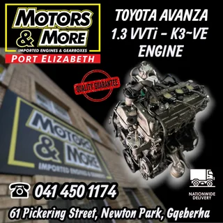 Toyota Avanza 1.3 VVTi Engine available @ Motors and More Port Elizabeth
