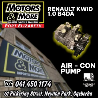 Renault Kwid 1.0 B4DA Aircon Pump available @ Motors And More Port Elizabeth
