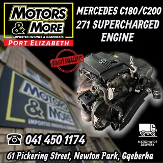 Mercedes C180/C200 271 Engine Engine available @ Motors and More Port Elizabeth
