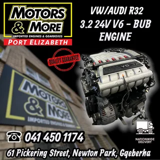 VW/AUDI R32 V6 BUB Engine available @ Motors and More Port Elizabeth
