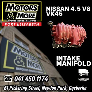 Nissan 4.5 V8 VK45 Intake Manifold available @ Motors And More Port Elizabeth