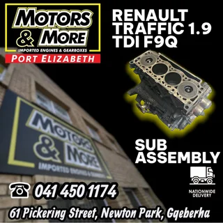 Renault Traffic - Opel Vivaro 1.9 TDI F9Q Sub Assembly