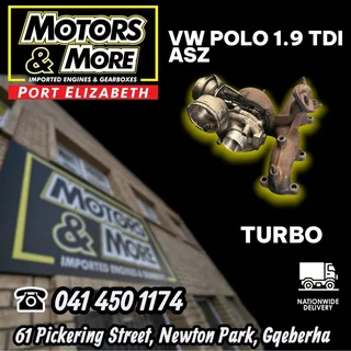 VW 1.9 TDI Polo 96KW ASZ Turbo available @ Motors And More Port ELizabeth