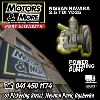 Nissan Navara 2.5 TDI YD25 Power Steering Pump available @ Motors And More Port Elizabeth