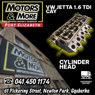 VW 1.6 TDI Jetta - Golf 6 CAY - CLN Cylinder Head available @ Motors And More Port Elizabeth