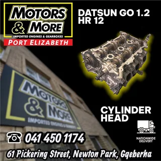 Datsun Go 1.2 HR12 Cylinder Head available @ Motors And More Port Elizabeth