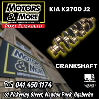Kia K2700 Workhorse J2 Crankshaft available @ Motors And More Port Elizabeth