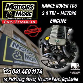 Range Rover 3.0 TD6 Engine available @ Motors and More Port Elizabeth
