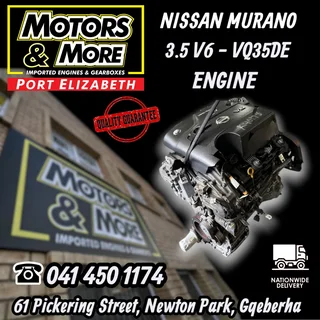 Nissan Murano 3.5 V6 Engine available @ Motors and More Port Elizabeth