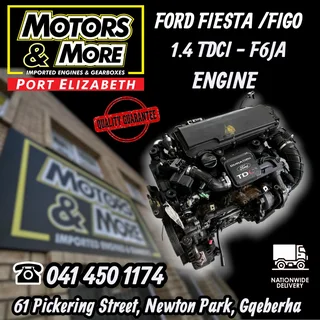Ford Fiesta 1.4 Tdci F6ja Engine  Available @ Motors And More Pe