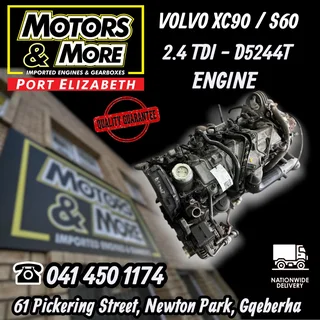 Volvo Xc90 / S60 2.4 Tdi D5244t Engine Available @ Motors And More Pe