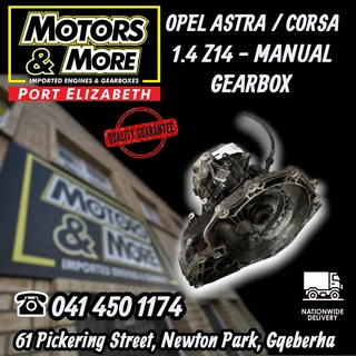 Opel Astra / Corsa Z14XEP Manual Gearbox available @ Motors and More Port Elizabeth
