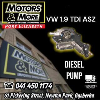 VW 1.9 TDI Polo ASZ Diesel Pump Available @ Motors And More PE