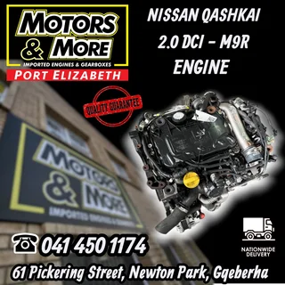 Nissan Qashkai 2.0 Dci M9r Engine Available @ Motors And More Port Elizabeth