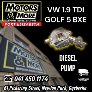 VW 1.4 TDI Polo AMF Diesel Pump available @ Motors And More Port Elizabeth