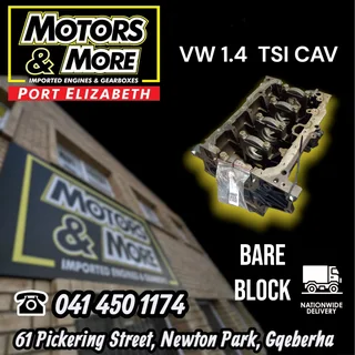 VW 1.4 TSI CAV Bare Block available @ Motors And More Port Elizabeth