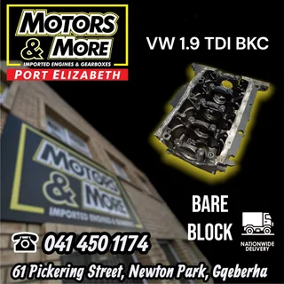 VW 1.9 TDI BKC Bare Block available &#64; Motors And More Port Elizabeth