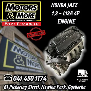 Honda Jazz 1.3 4p L13a Engine Available &#64; Motors And More Pe