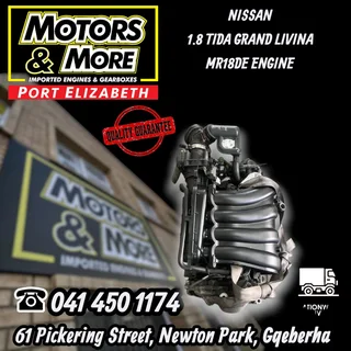 MR18DE Engine available @ Motors and More Port Elizabeth.