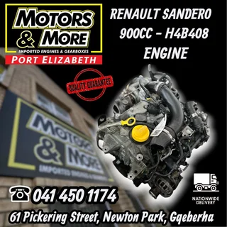 Renault Clio/captur/sandero 900cc Turbo H4b408 Engine Available &#64; Motors And More Pe