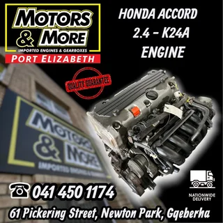 Honda Accord 2.4 K24a Engine Available @ Motors And More Pe