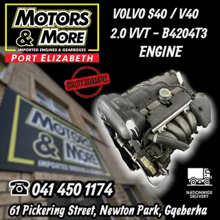 Volvo S40 / V40 2.0 Vvti B4204t3 Engine Available @ Motors And More Pe