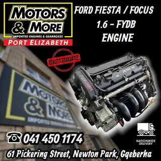 Ford Fiesta / Focus 1.6 16v Fydb Engine Available @ Motors & More Pe