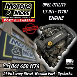 Opel Utility 1.7 Dti Y17dt Engine Available @ Motors And More Port Elizabeth