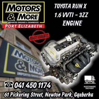 Toyota Corolla / Run X 1.6 3zz-fe Engine Available &#64; Motors And More Port Elizabeth