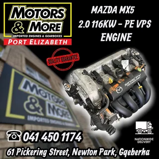 Mazda Mx5 2.0 116kw Pe Vps Engine Available &#64; Motors And More Port Elizabeth