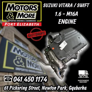 Suzuki Vitara / Swift M16a Engine Available @ Motors And More Port Elizabeth