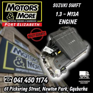 Suzuki Swift 1.3 M13a Engine Available @ Motors And More Port Elizabeth