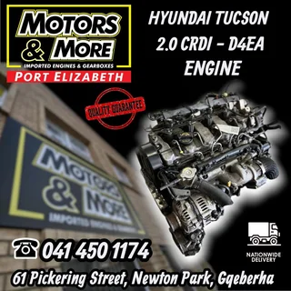 Hyundai Tucson 2.0 Crdi D4ea Engine Available @ Motors And More Port Elizabeth