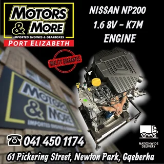Nissan NP200 1.6 8V Engine available @ Motors and More Port Elizabeth