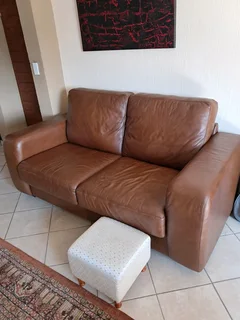 2 Seater Full Grain Leather Couch by Leather Gallery