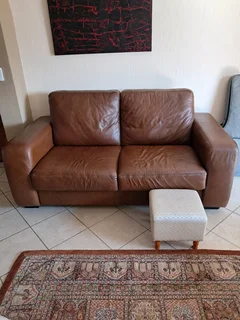 2 Seater Full Grain Leather Couch by Leather Gallery