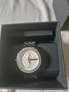 Brand new Ladies silver and diamante Armani Exchange watch