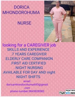 Caregiver job seeker