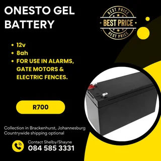 Onesto 12v Gel Battery
