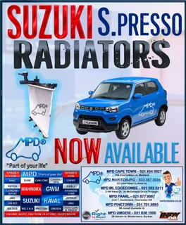 Suzuki S Presso Radiators Now Available