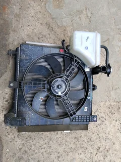 Renault kind set of radiator fan and condenser,